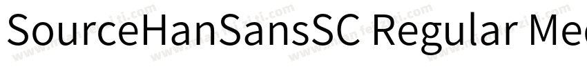 SourceHanSansSC Regular Medium字体转换